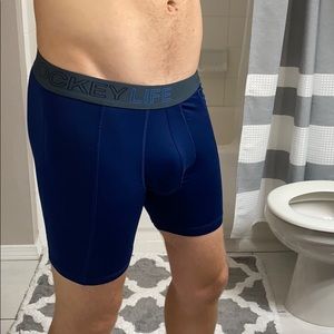 Worn Jockey boxers